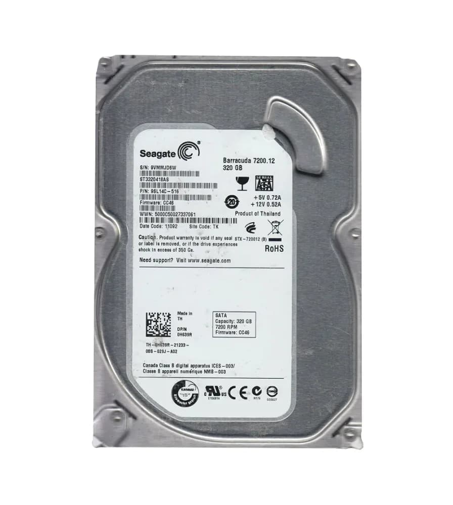 9SL14C-516 - Seagate 320GB 7200RPM SATA 3Gb/s 3.5-in Hard Drive