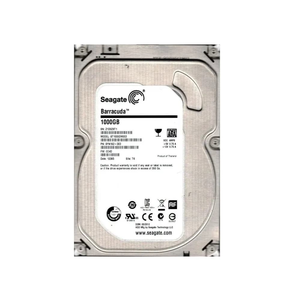 9YN162-303 - Seagate 1TB 7200RPM SATA 6Gb/s 3.5-in Hard Drive