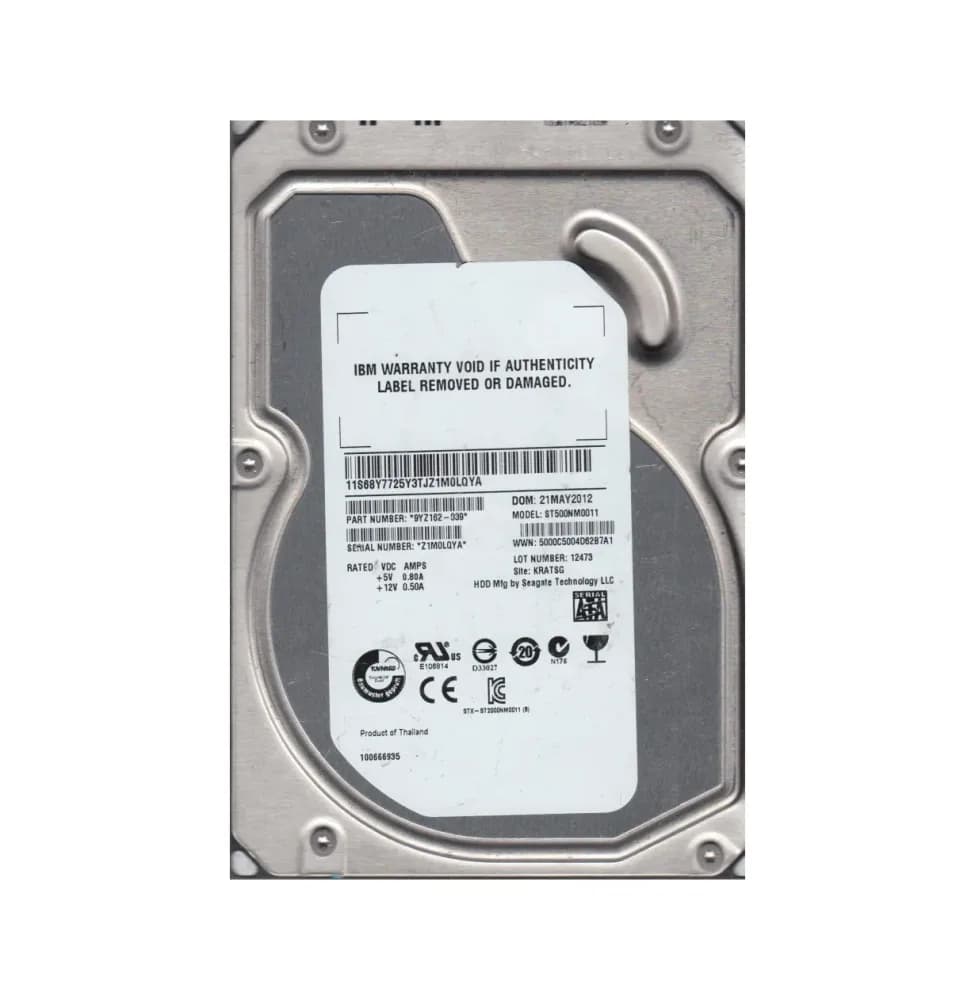 9YZ162-039 - Seagate 500GB 7200RPM SATA 6Gb/s 3.5-in Hard Drive