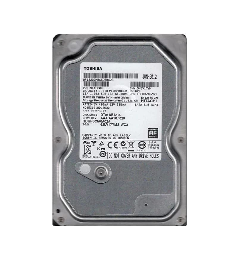 DT01ABA100 - Toshiba 1TB 5700RPM SATA 6Gb/s 3.5-in Hard Drive