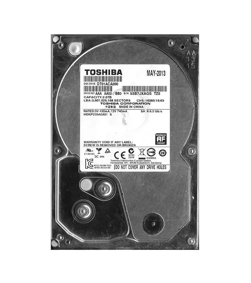 HDKPC09 - Toshiba 2TB 7200RPM SATA 6Gb/s 3.5-in Hard Drive