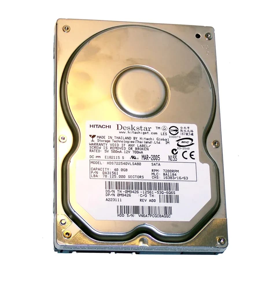 M9426 - Dell 40GB 7200RPM SATA 1.5Gb/s 3.5-in Hard Drive