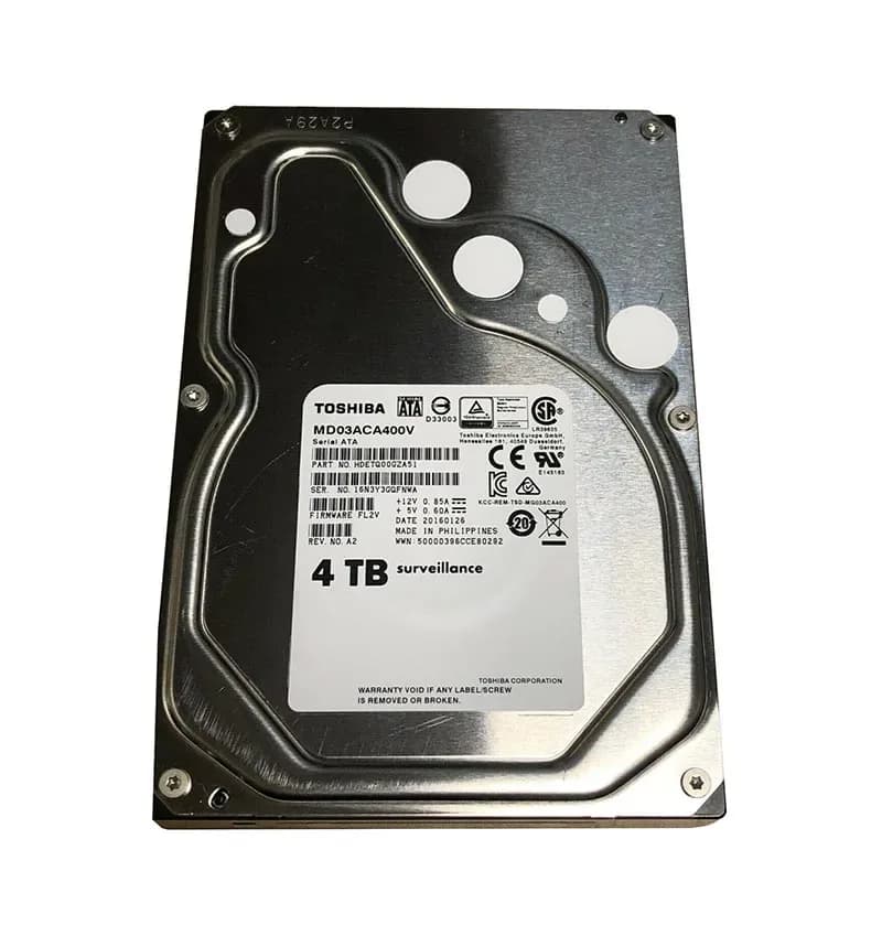MD03ACA400V - Toshiba 4TB 7200RPM SATA 6Gb/s 3.5-in Hard Drive