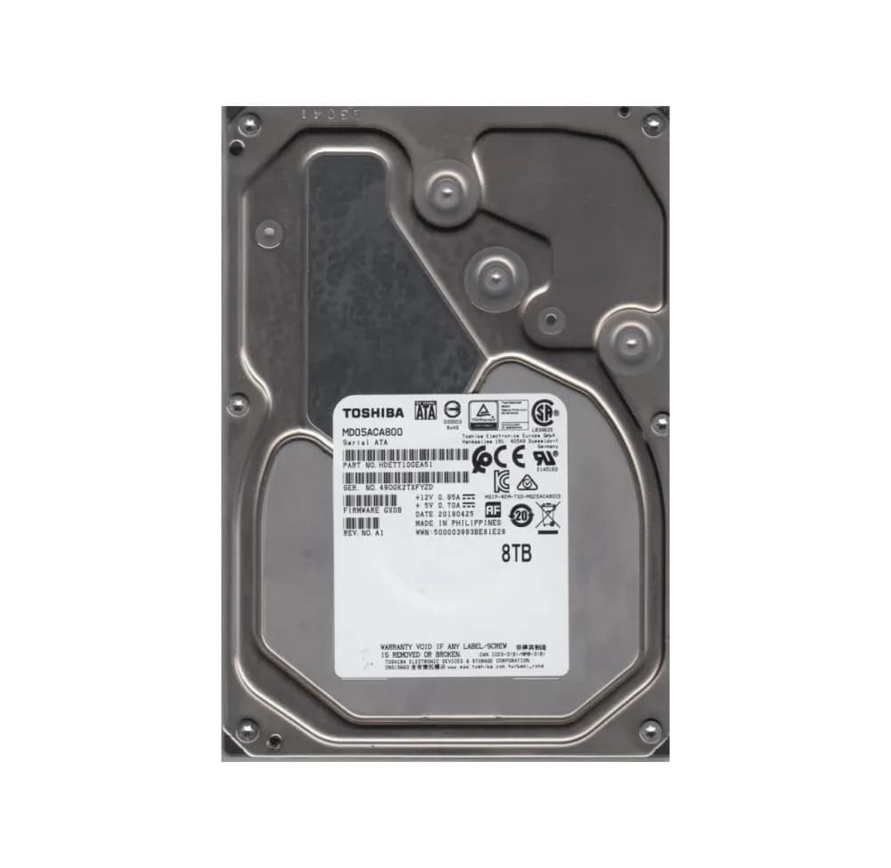 MD05ACA800 - Toshiba 8TB 7200RPM SATA 6Gb/s 3.5-in Hard Drive