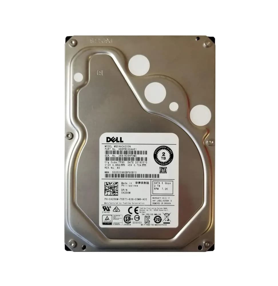 MG04ACA200N - Toshiba 2TB 7200RPM SATA 6Gb/s 3.5-inch Hard Drive