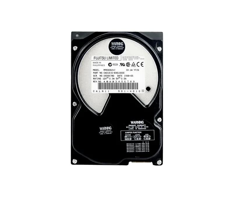MPB3064AT - Fujitsu 6.4GB 5.4K IDE Ultra ATA/33 (ATA-4) 256KB 3.5" HDD