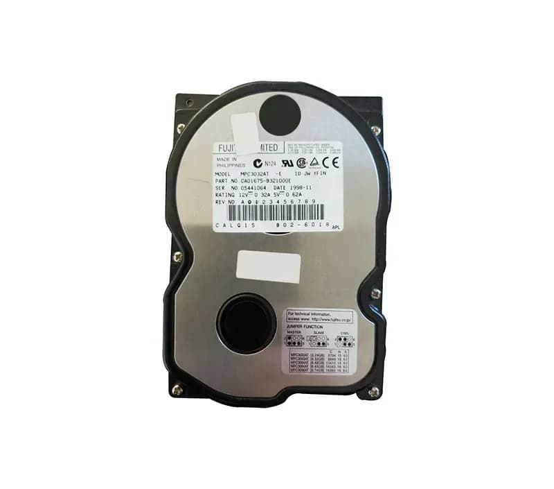MPC3032AT - Fujitsu 3.2GB 5.4K IDE Ultra ATA/33 (ATA-4) 256KB 3.5" HDD