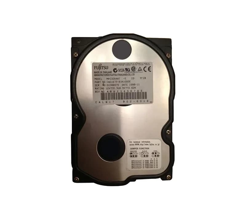 MPC3064AT - Fujitsu 6.4GB 5.4K IDE Ultra ATA/33 (ATA-4) 256KB 3.5" HDD