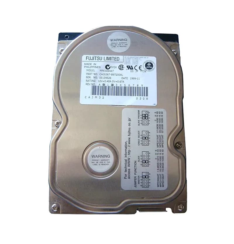 MPE3064AT - Toshiba 6.48GB 5.4K Ultra ATA/66 512KB 3.5" HDD