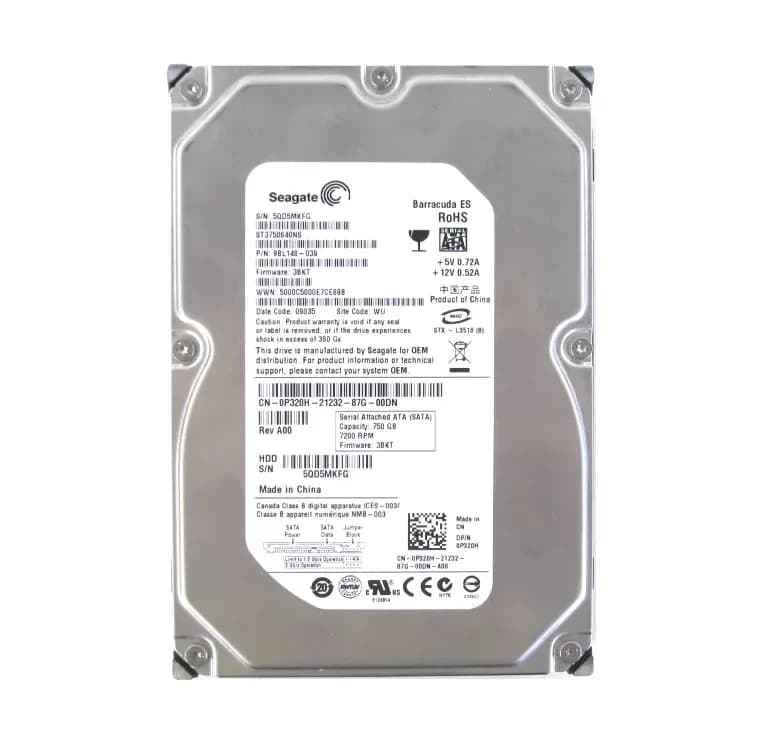 P320H - Dell 750GB 7200RPM SATA 3Gb/s 3.5-in Hard Drive