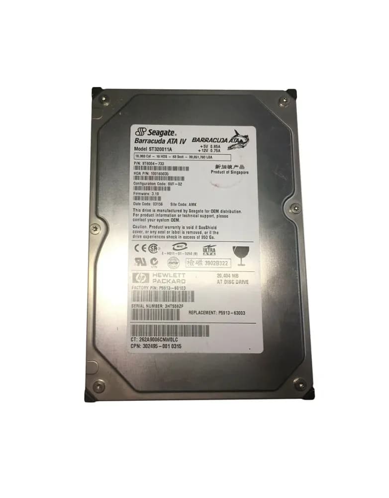 P5913-60103 - HP 20GB 7200RPM ATA/100 3.5-inch Hard Drive
