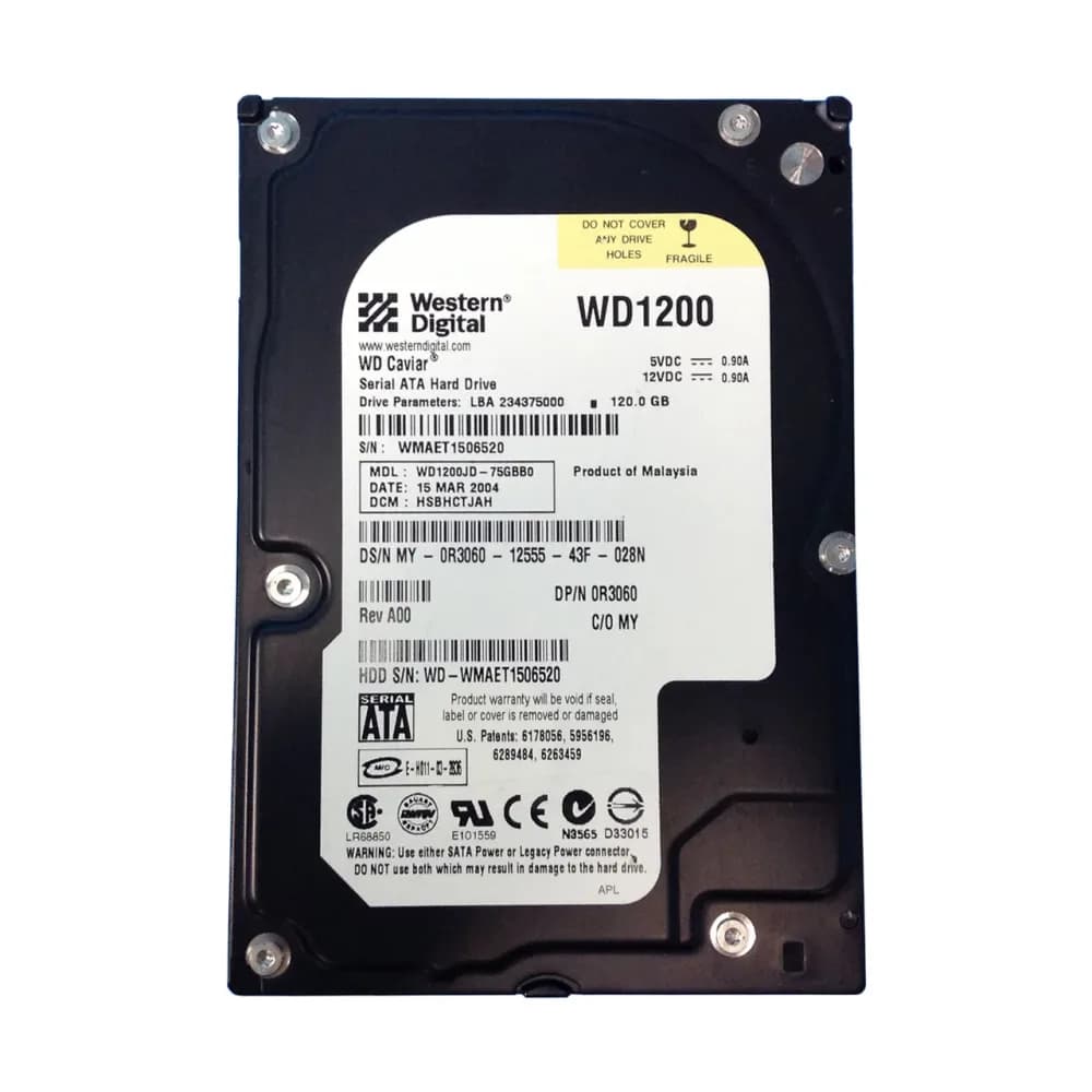 R3060 - Dell 120GB 7200RPM SATA 1.5Gb/s 3.5-in Hard Drive