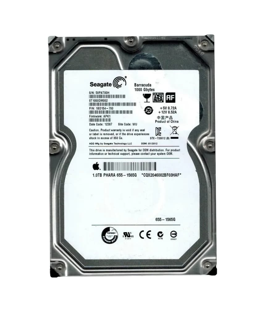 ST1000DM002 - Seagate 1TB 7200RPM SATA 6Gb/s 3.5-in Hard Drive