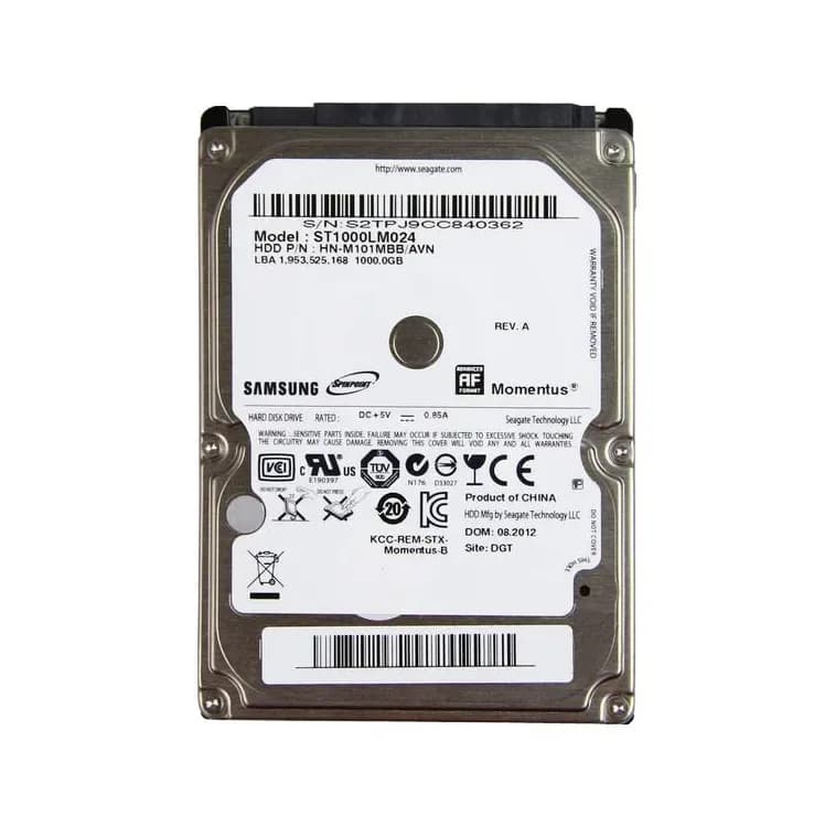 ST1000LM024 - Seagate 1TB 5400RPM SATA 3Gb/s 2.5-in Hard Drive
