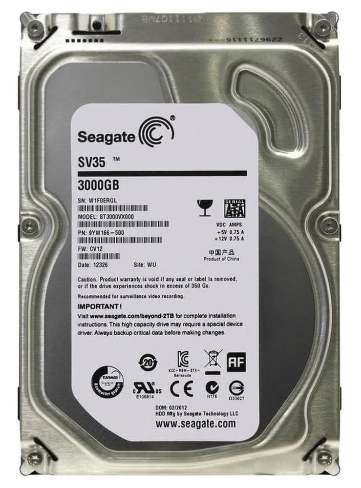 ST3000VX000 - Seagate 3TB 7200RPM SATA 6Gb/s 3.5-in Hard Drive