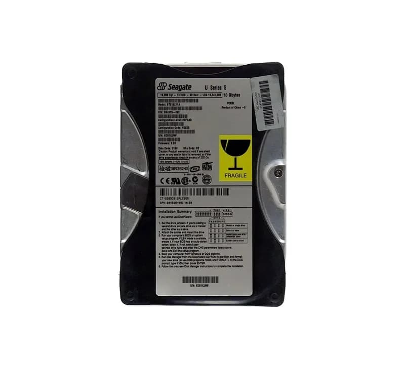 ST310211A - Seagate U5 10GB 5.4K Ultra ATA/100 512KB (CE) 3.5" HDD