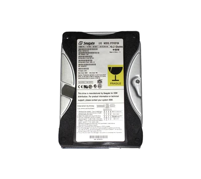 ST310212A - Seagate U10 10.2GB 5.4K Ultra ATA/66 512KB (CE) 3.5" HDD