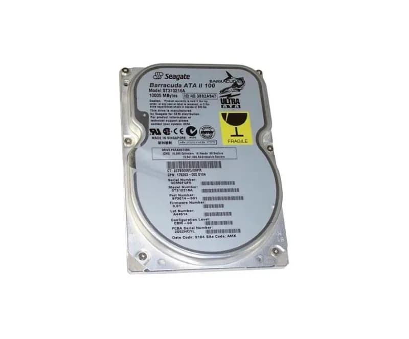 ST310216A - Seagate 10GB 7200RPM ATA/100 3.5-inch Hard Drive