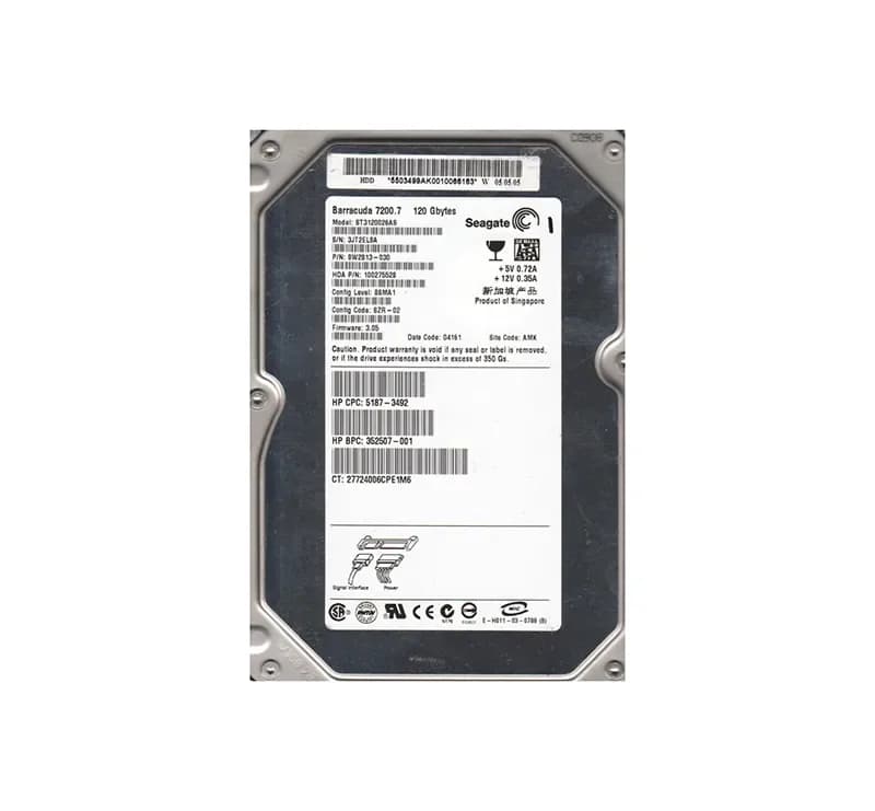 ST3120026AS - Seagate 120GB 7200RPM SATA 1.5Gb/s 3.5-in Hard Drive