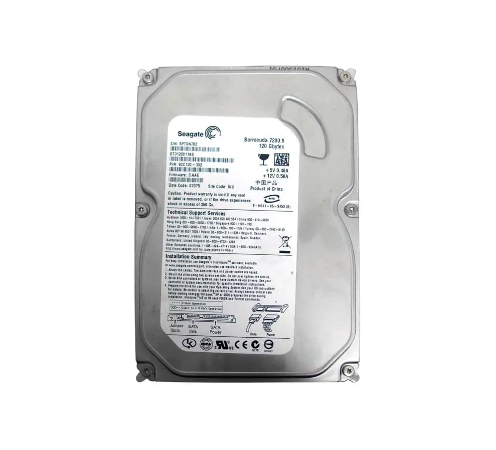 ST3120811AS - Seagate 120GB 7200RPM SATA 3Gb/s 3.5-in Hard Drive