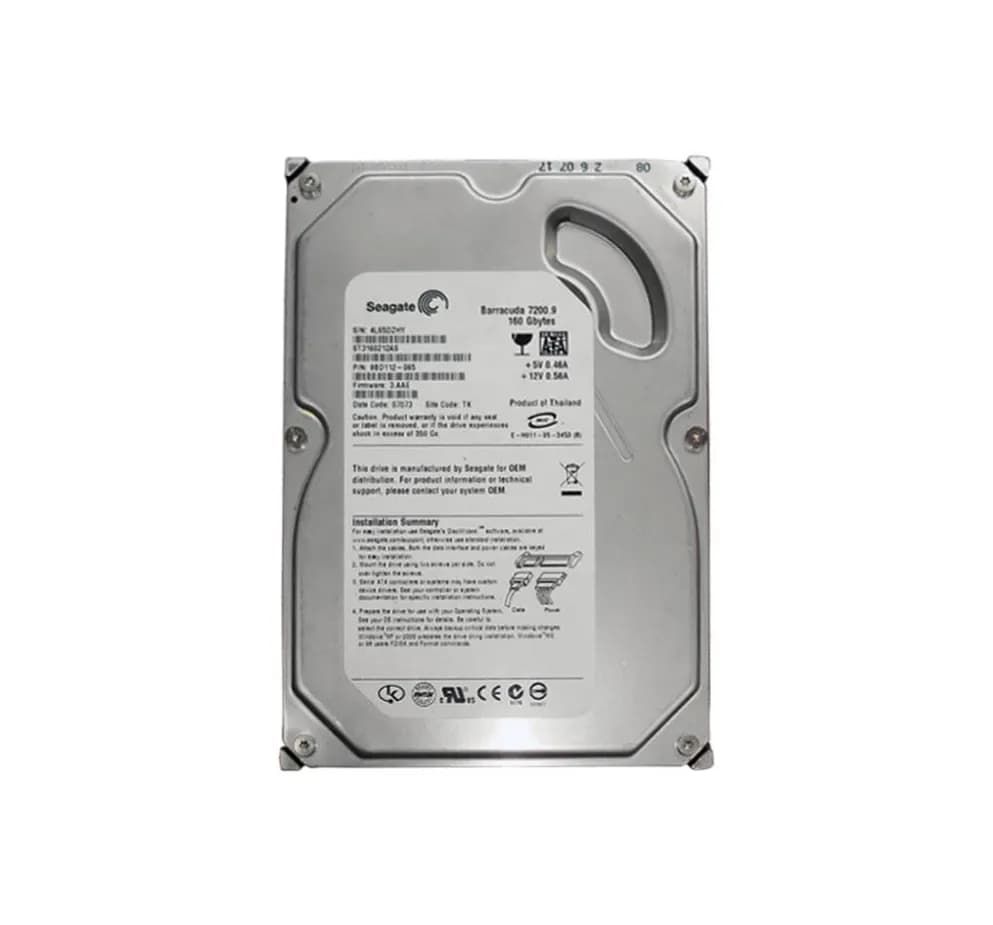 ST3160212AS - Seagate 160GB 7200RPM SATA 3Gb/s 3.5-in Hard Drive