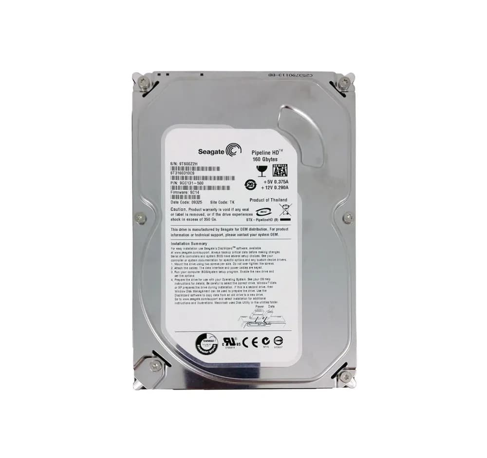 ST3160310CS - Seagate 160GB 5900RPM SATA 3Gb/s 3.5-in Hard Drive
