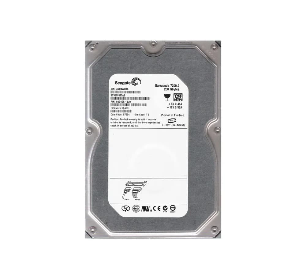 ST3200827AS - Seagate 200GB 7200RPM SATA 3Gb/s 3.5-in Hard Drive