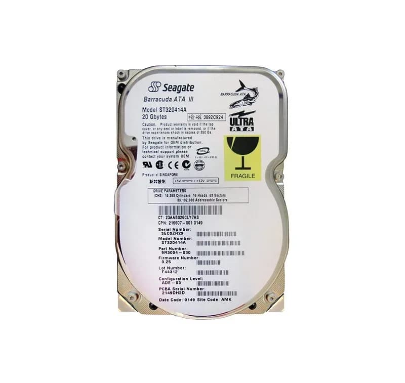 ST320414A - Seagate 20GB 7200RPM ATA/100 3.5-inch Hard Drive
