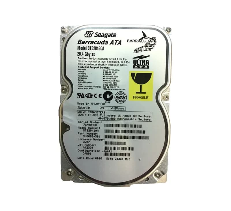 ST320430A - Seagate 20.4GB 7200RPM ATA/66 3.5-inch Hard Drive