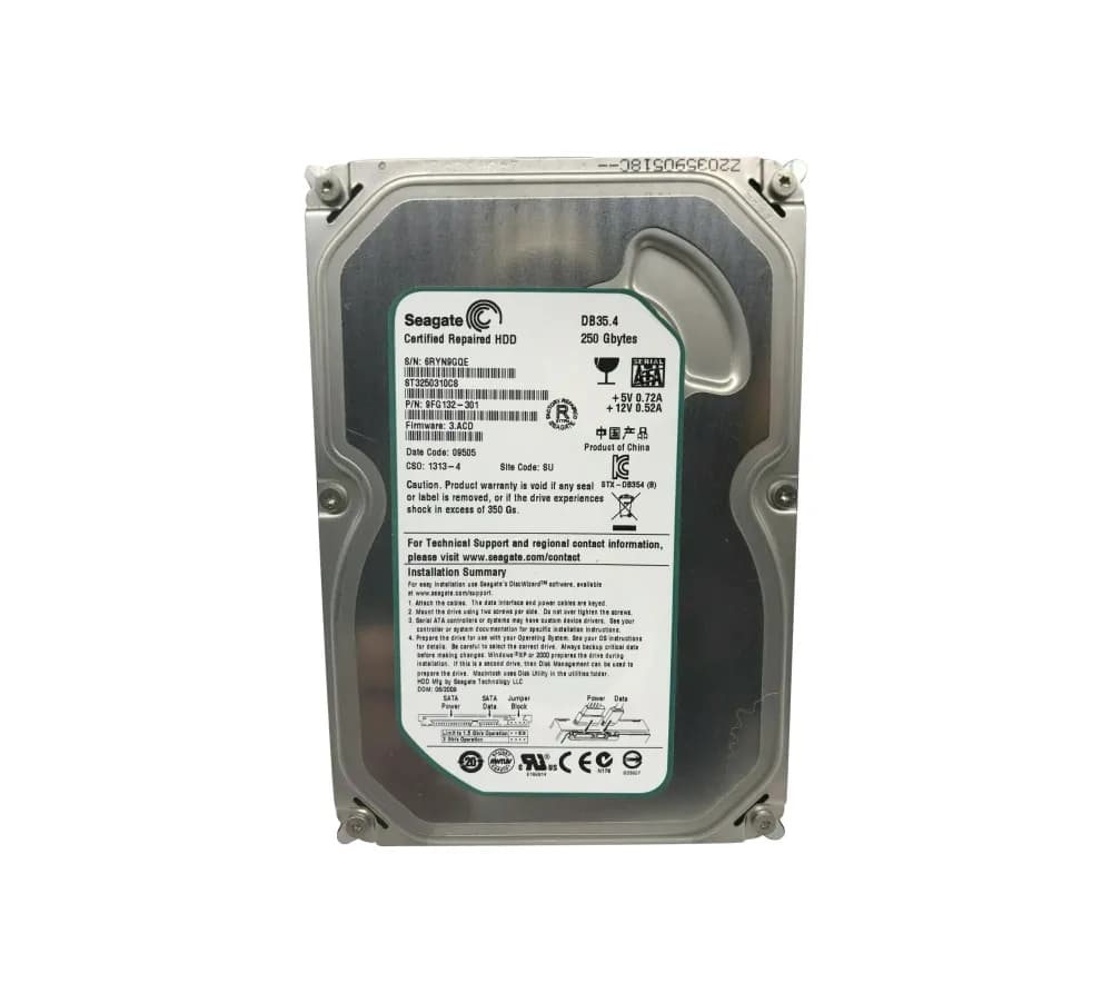ST3250310CS - Seagate 250GB 7200RPM SATA 3Gb/s 3.5-in Hard Drive