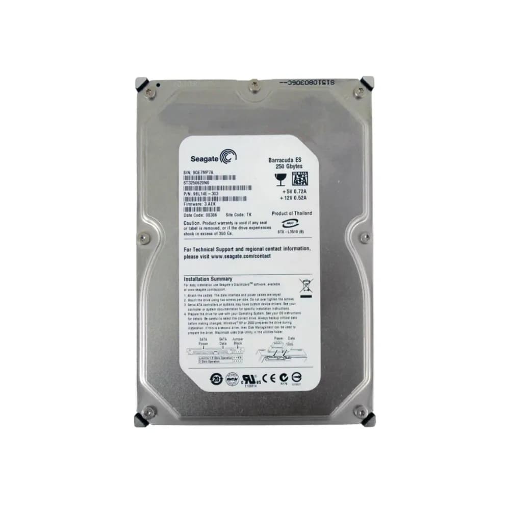 ST3250620NS - Seagate 250GB 7200RPM SATA 3Gb/s 3.5-in Hard Drive