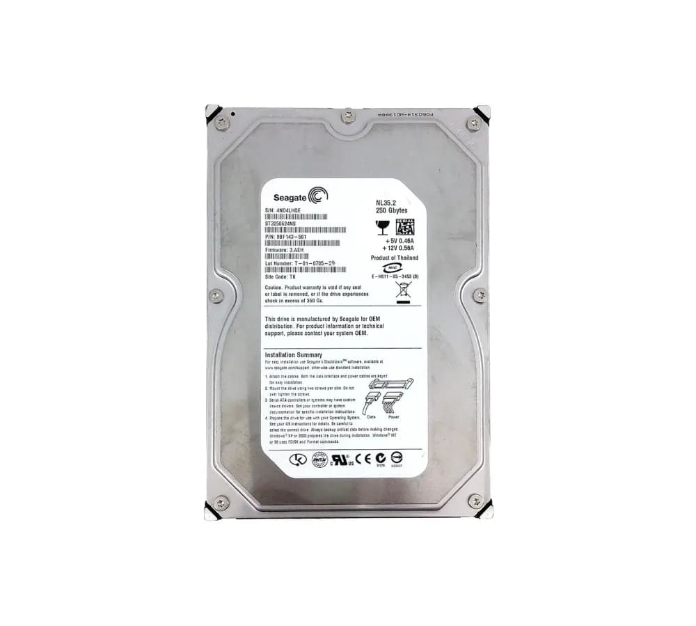 ST3250624NS - Seagate 250GB 7200RPM SATA 3Gb/s 3.5-in Hard Drive