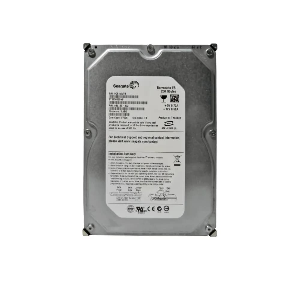 ST3250820NS - Seagate 250GB 7200RPM SATA 3Gb/s 3.5-in Hard Drive