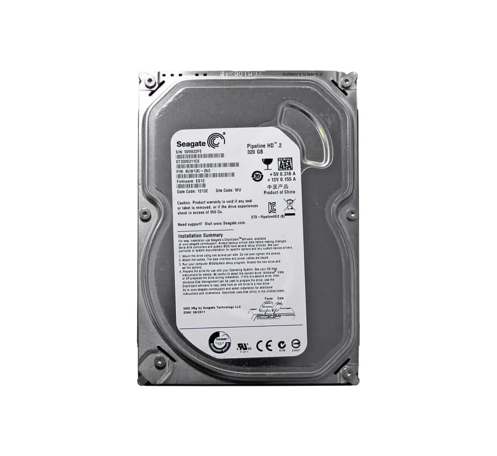 ST3320311CS - Seagate 320GB 5900RPM SATA 3Gb/s 3.5-in Hard Drive