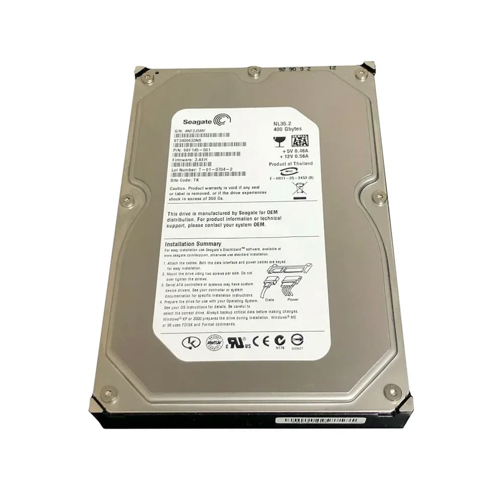 ST3400633NS - Seagate 400GB 7200RPM SATA 3Gb/s 3.5-in Hard Drive