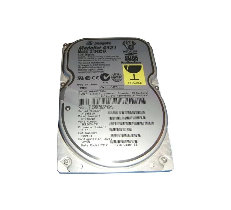 ST34321A - Seagate Medalist 4321 4.3GB 5.4K Ultra ATA/33 3.5" HDD