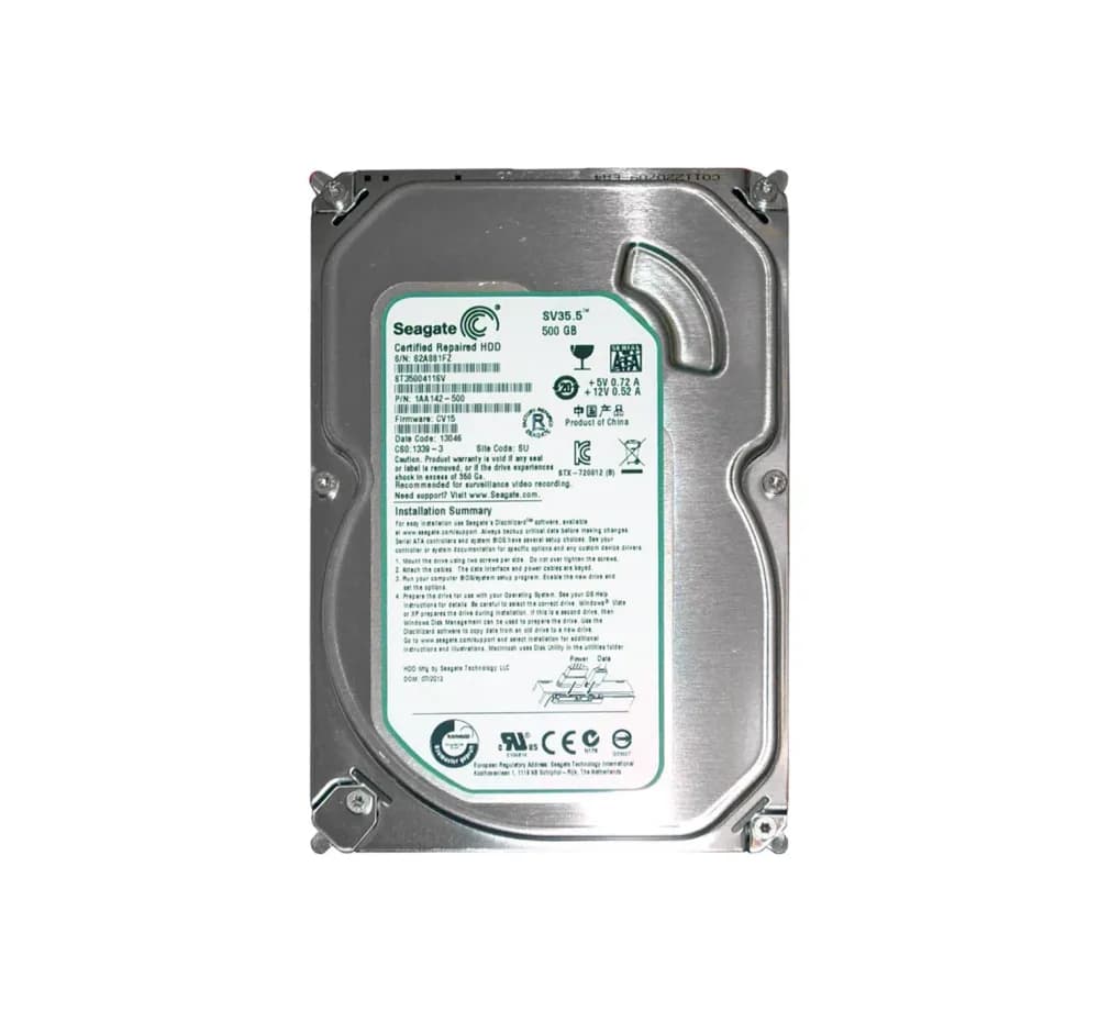 ST3500411SV - Seagate 500GB 7200RPM SATA 6Gb/s 3.5-in Hard Drive