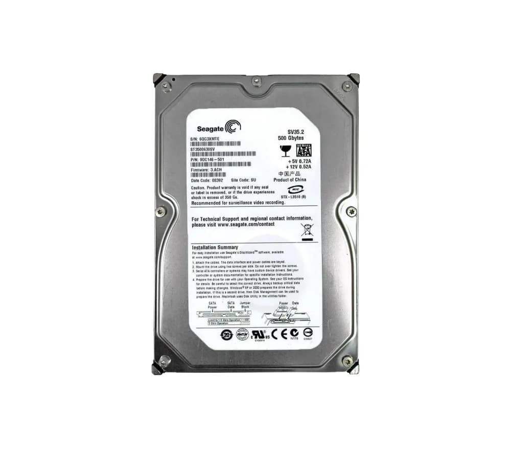 ST3500630SV - Seagate 500GB 7200RPM SATA 3Gb/s 3.5-in Hard Drive