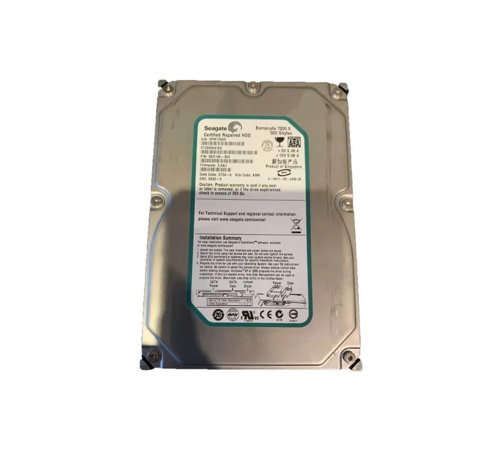 ST3500641AS - Seagate 500GB 7200RPM SATA 3Gb/s 3.5-in Hard Drive