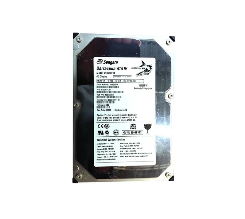 ST360021A - Seagate 60GB 7200RPM ATA/100 3.5-inch Hard Drive