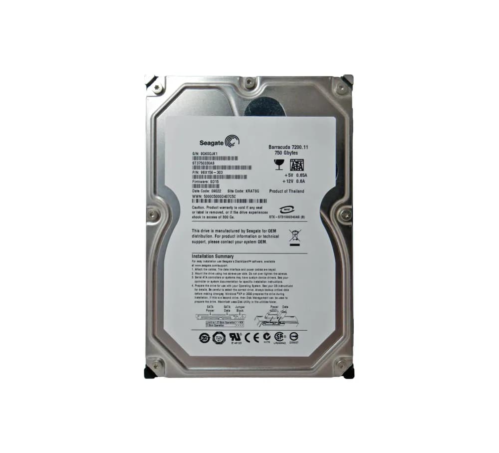 ST3750330AS - Seagate 750GB 7200RPM SATA 3Gb/s 3.5-in Hard Drive