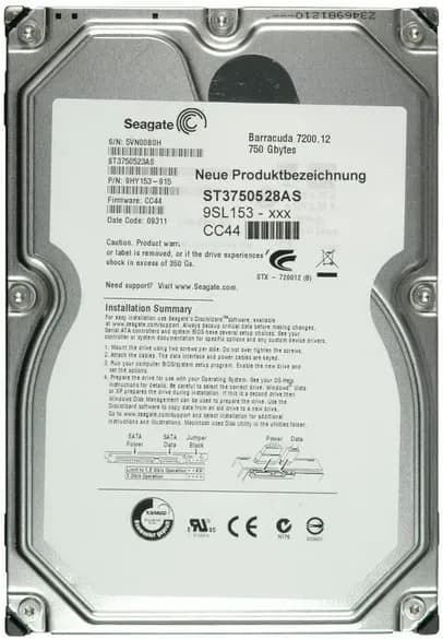 ST3750528AS - Seagate 750GB 7200RPM SATA 3Gb/s 3.5-in Hard Drive