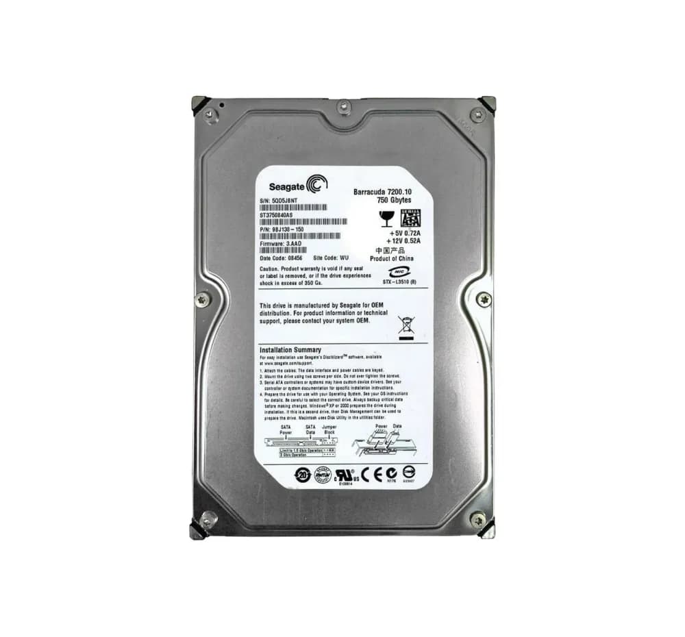 ST3750840AS - Seagate 750GB 7200RPM SATA 3Gb/s 3.5-in Hard Drive
