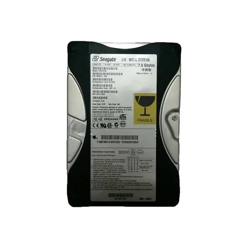 ST37510A - Seagate 7.5GB 5.4K IDE Ultra ATA/66 (ATA-5) 2MB 3.5" HDD