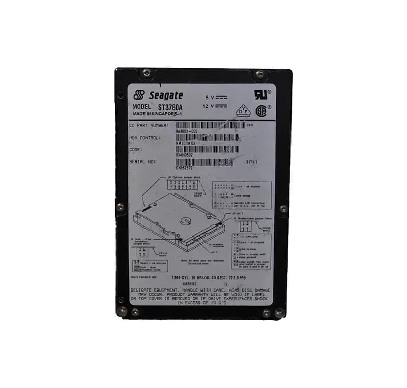 ST3780A - Seagate 722MB 4500RPM IDE/ATA 3.5-Inch Hard Drive