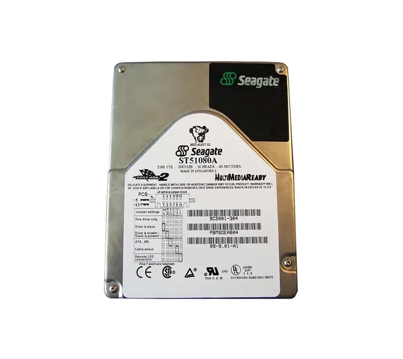 ST51080A - Seagate Medalist SL Fast 1.08GB 5.4K IDE/ATA 3.5" HDD