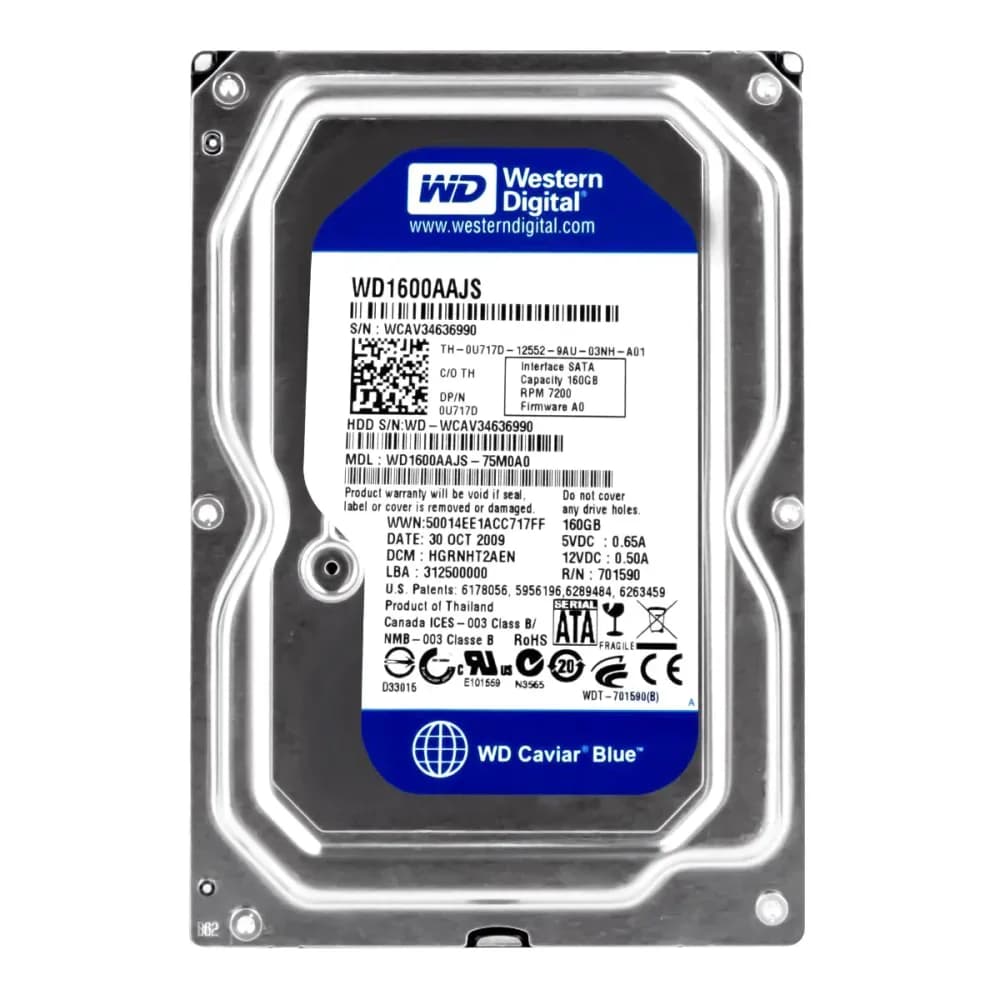 U717D - Dell 160GB 7200RPM SATA 3Gb/s 3.5-in Hard Drive
