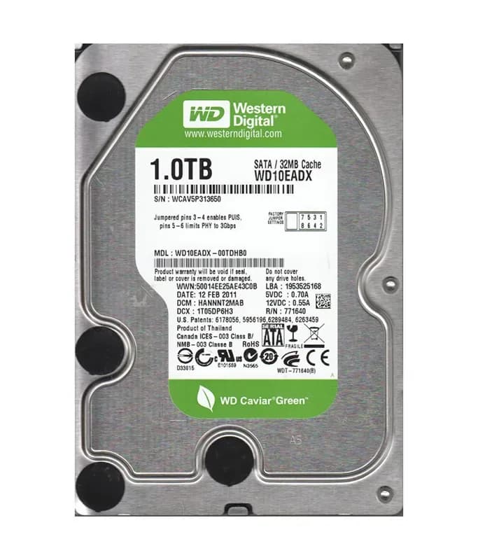 WD10EADX - Western Digital 1TB 5400RPM SATA 6Gb/s 3.5-in Hard Drive