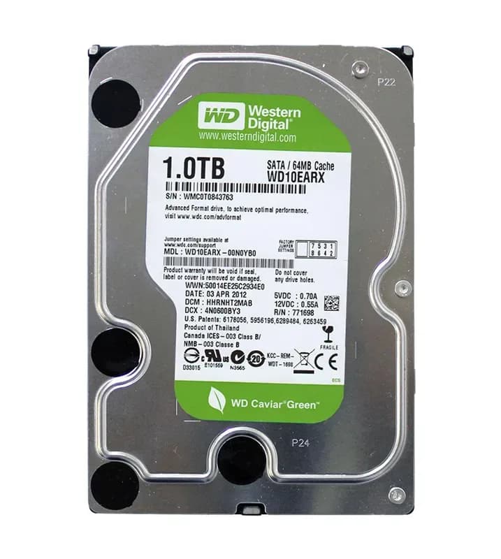WD10EARX - Western Digital 1TB 5400RPM SATA 6Gb/s 3.5-in Hard Drive