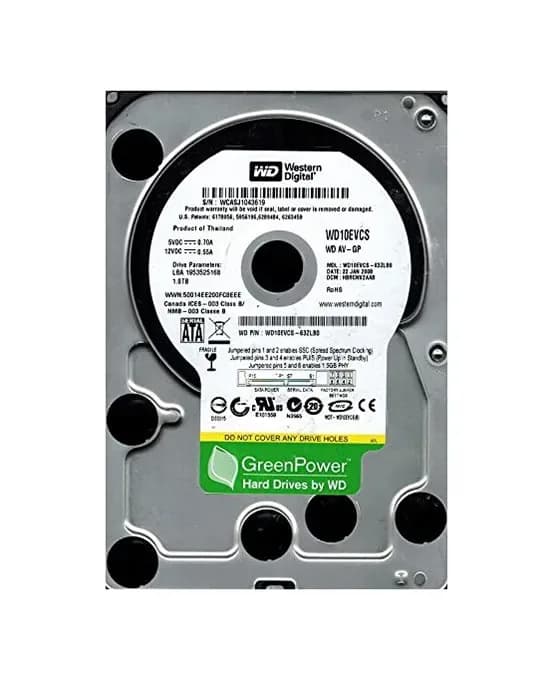 WD10EVCS - Western Digital 1TB 5400RPM SATA 3Gb/s 3.5-in Hard Drive